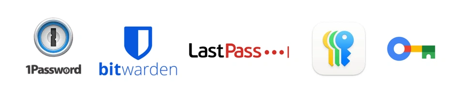 Password manager logos