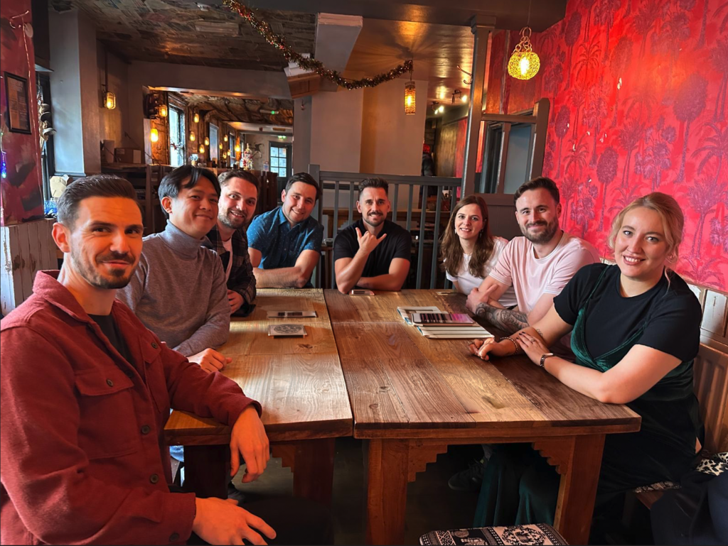 Cyber Security Recruitment team sat around a table